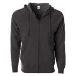 AZH-004 Charcoal Zipper Hoodies